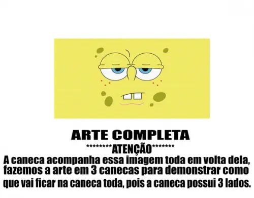 Caneca Polímero Bob Esponja Personalizada