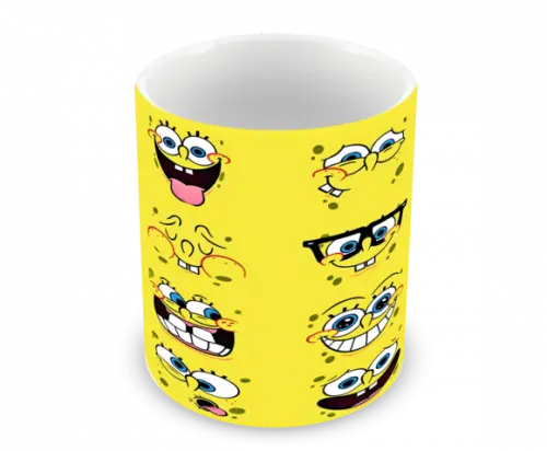 Caneca Polímero Bob Esponja com Nome Personalizada
