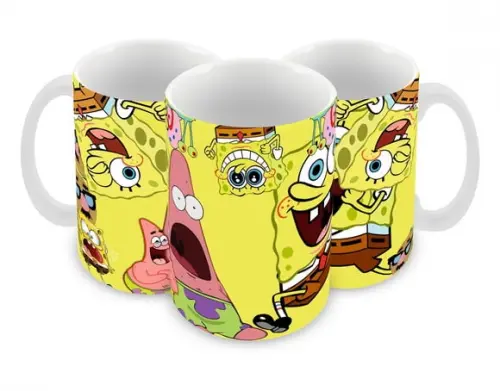 Caneca Polímero Bob Esponja Personalizada