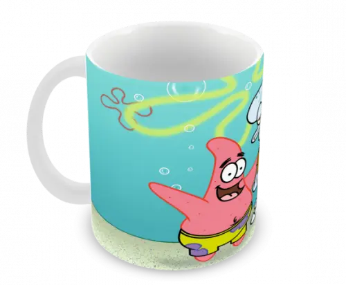 Caneca Polímero Bob Esponja Personalizada