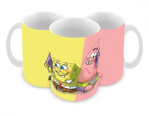 Caneca Polímero Bob Esponja Personalizada