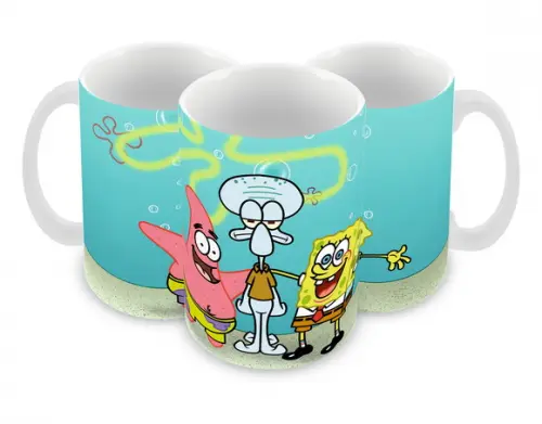 Caneca Polímero Bob Esponja Personalizada