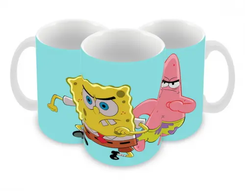 Caneca Polímero Bob Esponja Personalizada