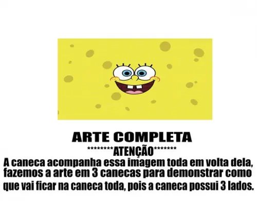 Caneca Polímero Bob Esponja Personalizada