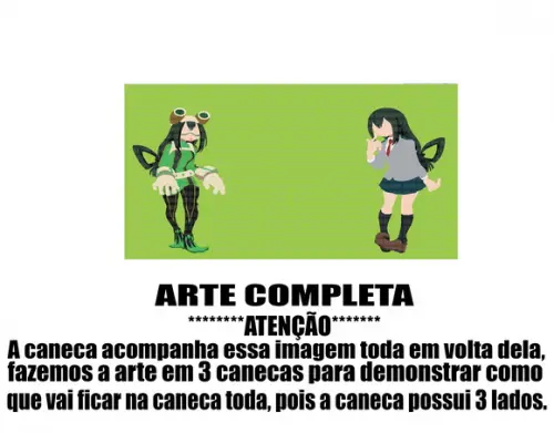 Caneca Polímero Boku no Hero Academia Personalizada