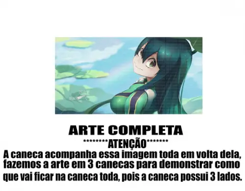 Caneca Polímero Boku no Hero Academia Personalizada