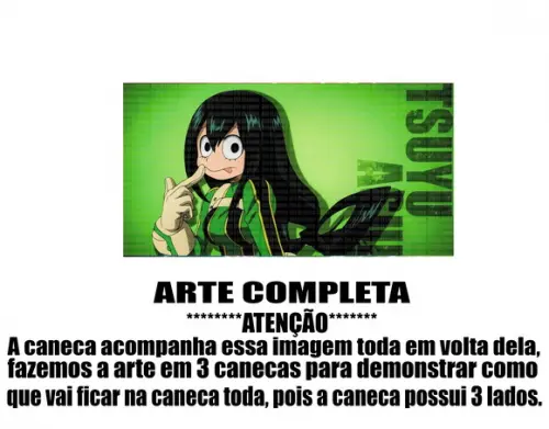 Caneca Polímero Boku no Hero Academia Personalizada