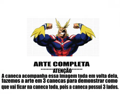 Caneca Polímero Boku no Hero Academia Personalizada
