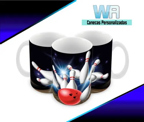 Caneca Polímero Boliche Personalizada