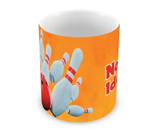 Caneca Polímero Boliche Nome e Idade Personalizada