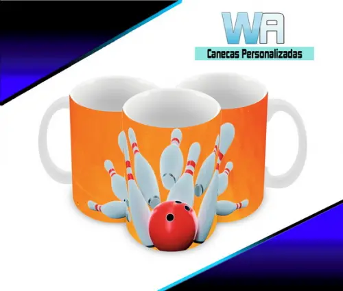 Caneca Polímero Boliche Personalizada