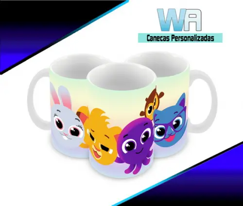 Caneca Polímero Bolofofos Personalizada