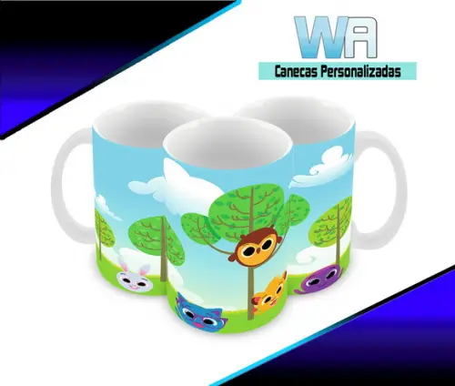 Caneca Polímero Bolofofos Personalizada