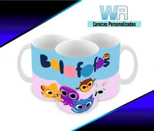 Caneca Polímero Bolofofos Personalizada