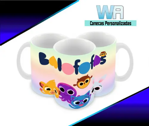 Caneca Polímero Bolofofos Personalizada