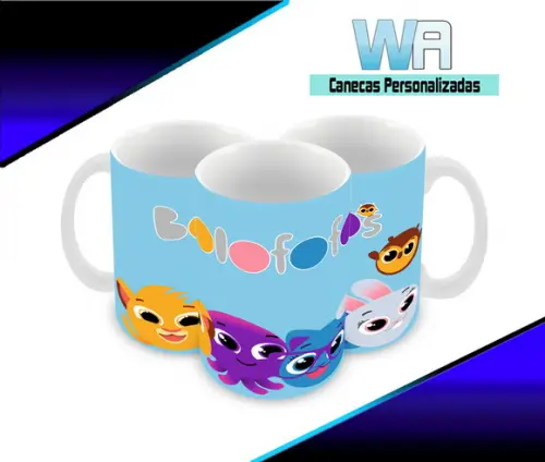 Caneca Polímero Bolofofos Personalizada