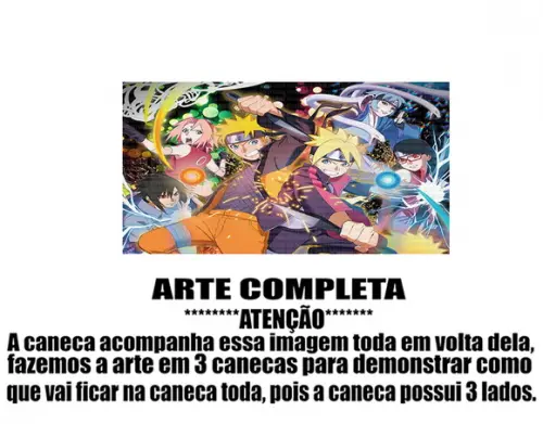 Caneca Polímero Boruto Personalizada