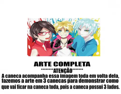 Caneca Polímero Boruto Personalizada
