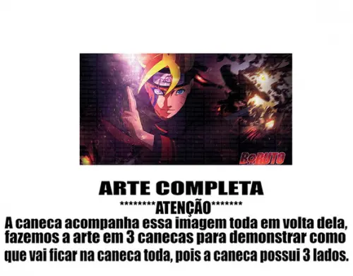 Caneca Polímero Boruto Personalizada