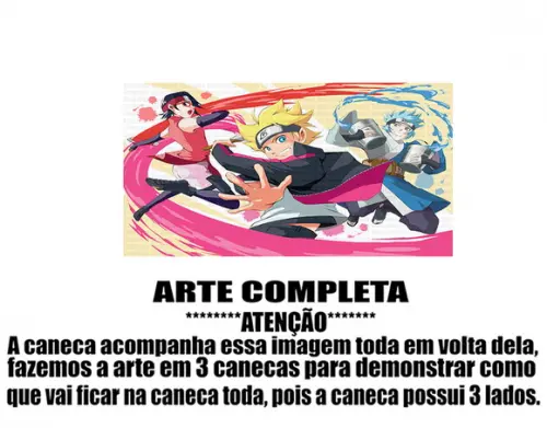 Caneca Polímero Boruto Personalizada