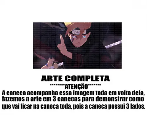 Caneca Polímero Boruto Personalizada