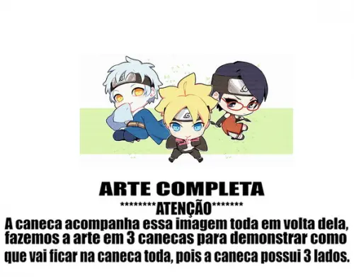 Caneca Polímero Boruto Personalizada