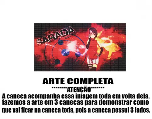 Caneca Polímero Boruto Personalizada