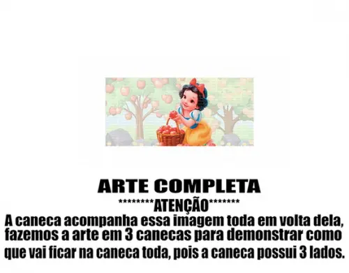 Caneca Polímero Branca de Neve Baby Personalizada