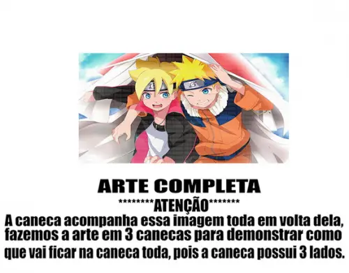 Caneca Polímero Boruto Personalizada