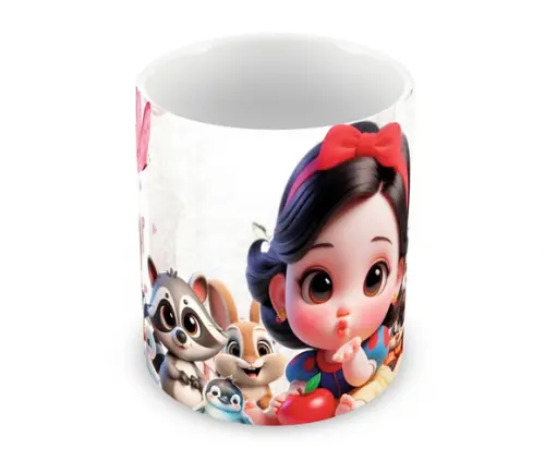 Caneca Polímero Branca de Neve Baby Personalizada