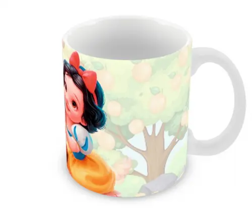 Caneca Polímero Branca de Neve Baby Personalizada