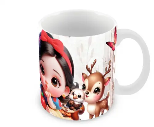 Caneca Polímero Branca de Neve Baby Personalizada