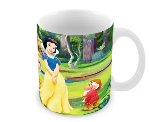 Caneca Polímero Branca de Neve Personalizada