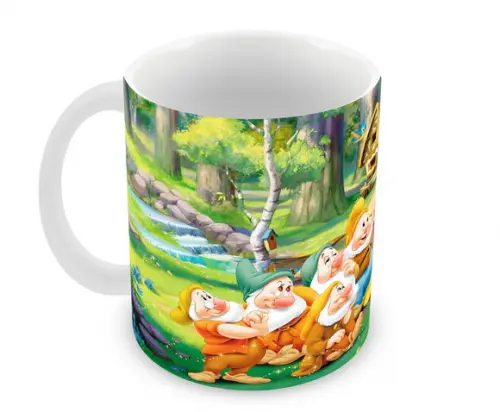 Caneca Polímero Branca de Neve Personalizada