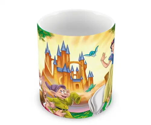 Caneca Polímero Branca de Neve Personalizada