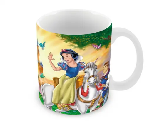 Caneca Polímero Branca de Neve Personalizada