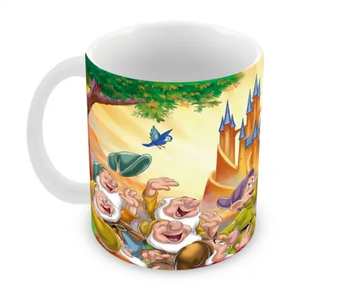 Caneca Polímero Branca de Neve Personalizada