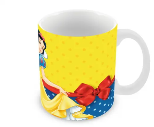 Caneca Polímero Branca de Neve Personalizada