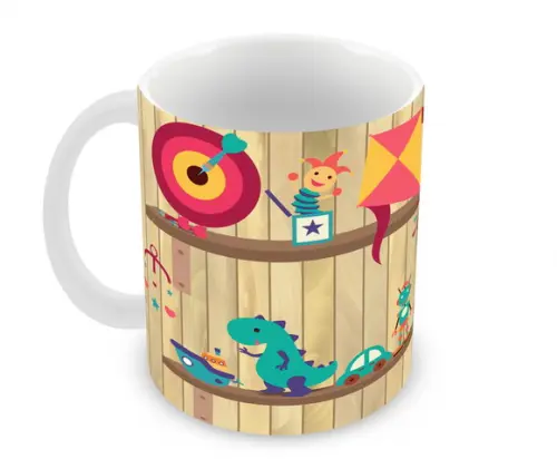 Caneca Polímero Brinquedos Personalizada