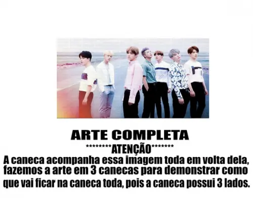 Caneca Polímero Bts Personalizada