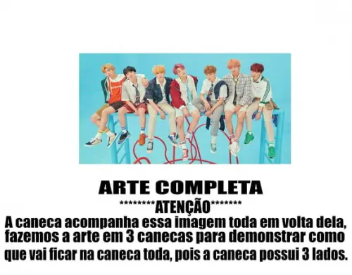 Caneca Polímero Bts Personalizada