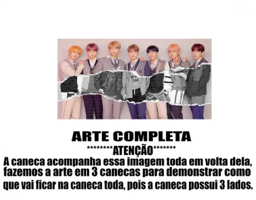 Caneca Polímero Bts Personalizada
