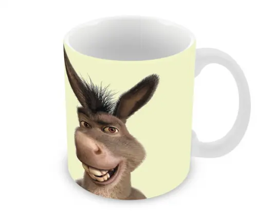 Caneca Polímero Burro do Shrek Personalizada