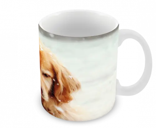 Caneca Polímero Cachorro Golden Retriever Personalizada