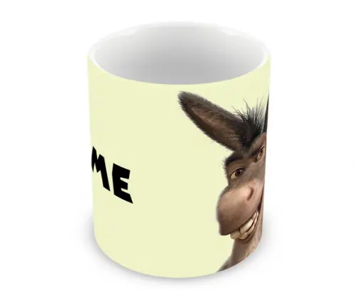 Caneca Polímero Burro do Shrek Personalizada