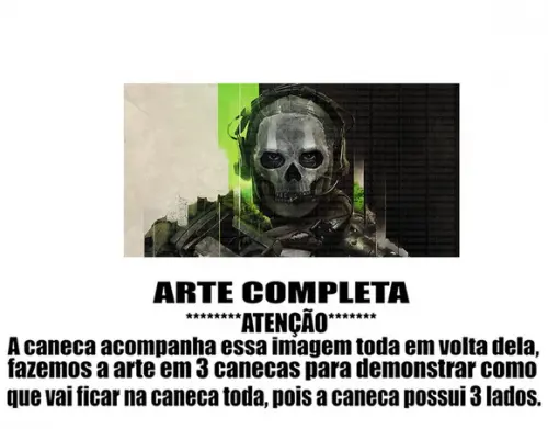 Caneca Polímero Call Of Duty Modern Warfare Personalizada