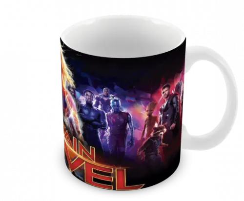 Caneca Polímero Capitã Marvel Personalizada