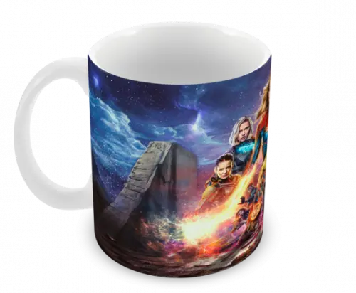 Caneca Polímero Capitã Marvel Personalizada
