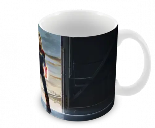 Caneca Polímero Capitã Marvel Personalizada