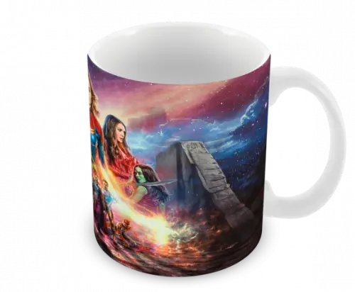 Caneca Polímero Capitã Marvel Personalizada